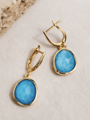 Amalfi Blue Statement Earrings - Serendipity