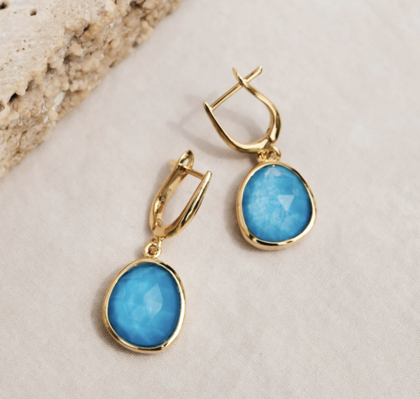 Amalfi Blue Statement Earrings - Serendipity